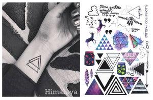 Geometric Temporary Tattoos