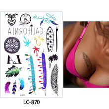 Load image into Gallery viewer, Feather Temporary Tattoo