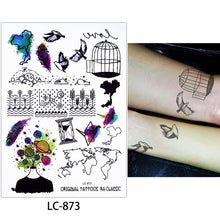 Load image into Gallery viewer, Feather Temporary Tattoo