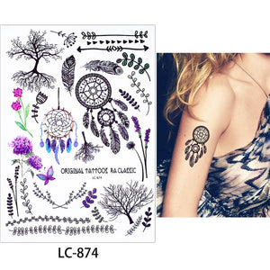 Feather Temporary Tattoo